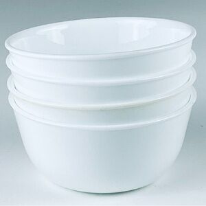 Corelle Winter Frost White 28oz. 2 7/8” Deep 6”wide Soup /Cereal Bowls Set of 4